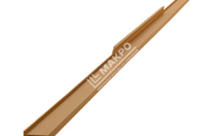 Профиль №3 с одной интегрированной ручкой на хлысте 1200 мм Латунь матовая