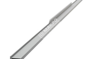 Профиль №3 с одной интегрированной ручкой на хлысте 1200 мм Серебро матовое