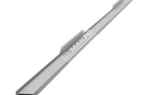Профиль №3 с двумя интегрированными ручками на хлысте 490 мм Серебро матовое