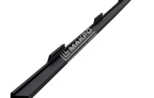 Профиль №4 с тремя интегрированными ручками на хлысте 290 мм Черный матовый