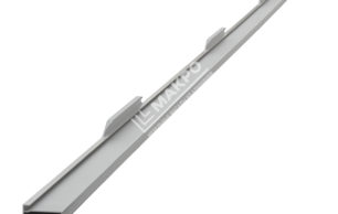Профиль №4 с тремя интегрированными ручками на хлысте 290 мм Серебро матовое